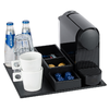 Main Tray SNAP Black Faux Leather 32x32 cm